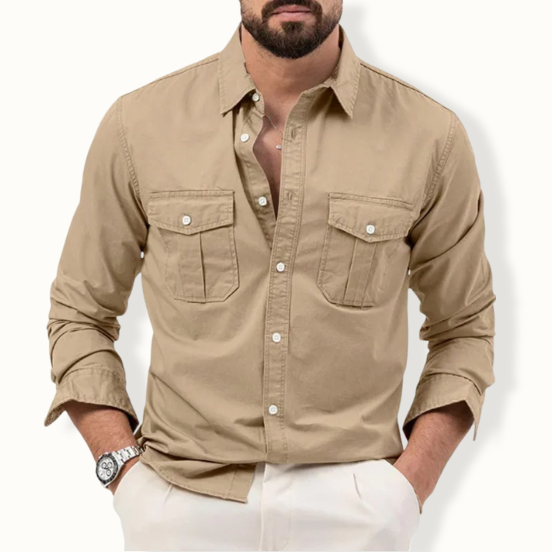 Lesotho Multi Pocket Button Lapel Polo