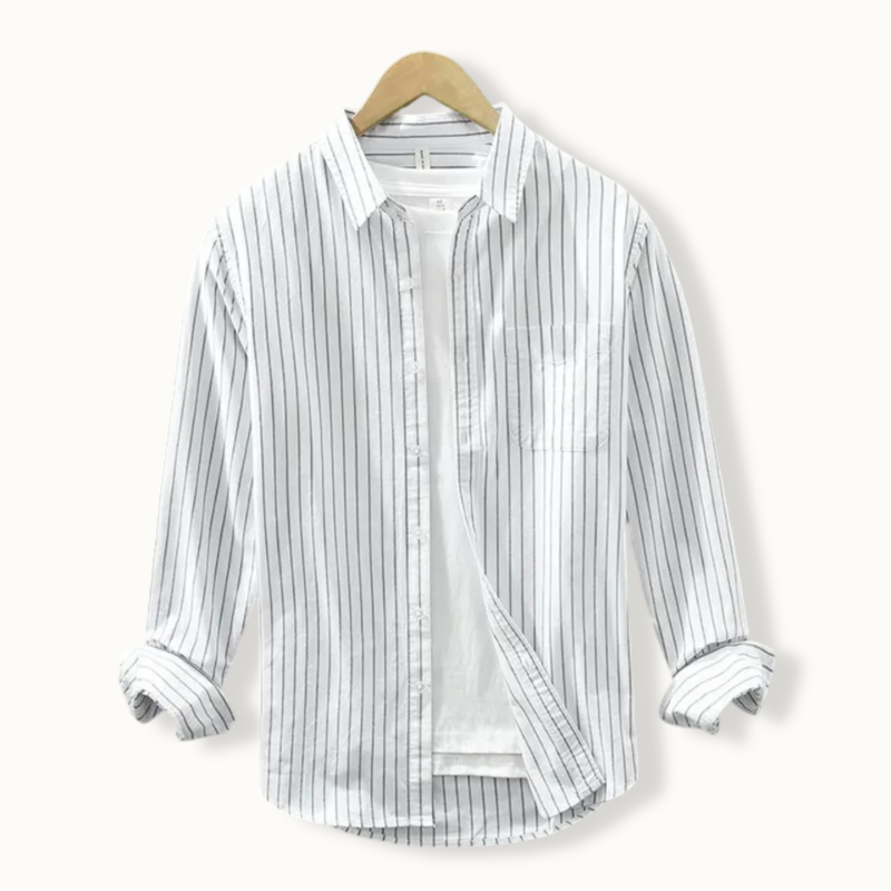 Capri Casual Striped Button Up