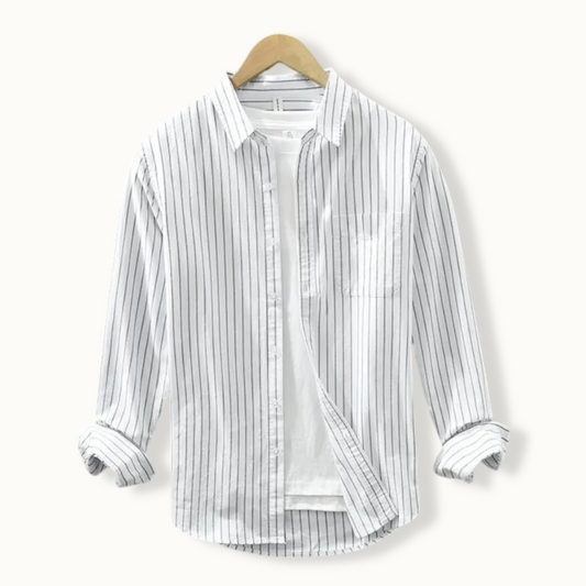 Capri Casual Striped Button Up