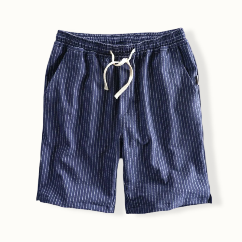 Abuja Striped Linen Shorts