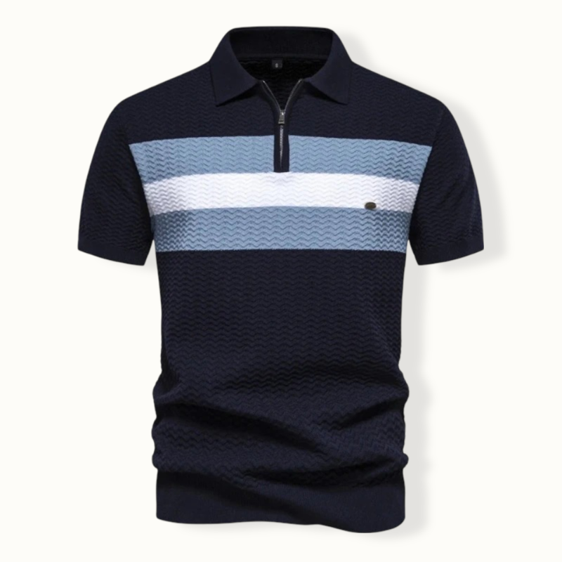 Venilale Ribbed Knit Polo