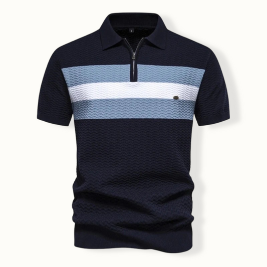 Venilale Ribbed Knit Polo