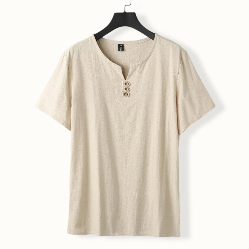 Warsaw Oversized Linen Button T-Shirt