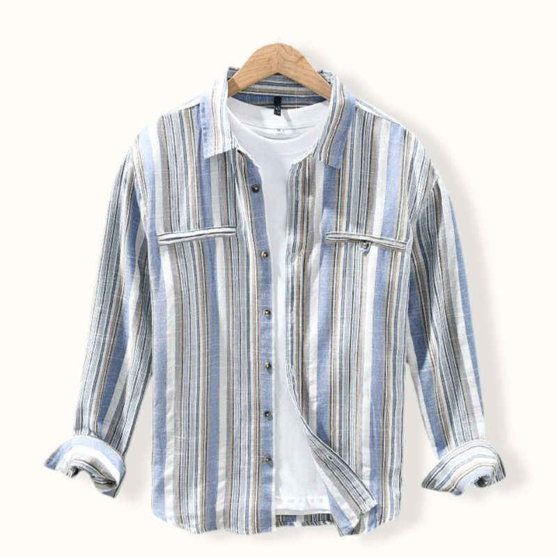 Dushanbe Double Pocket Linen Button Up