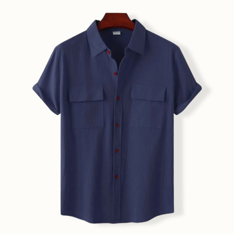 Celestus Button Up Polo with 2 Pockets
