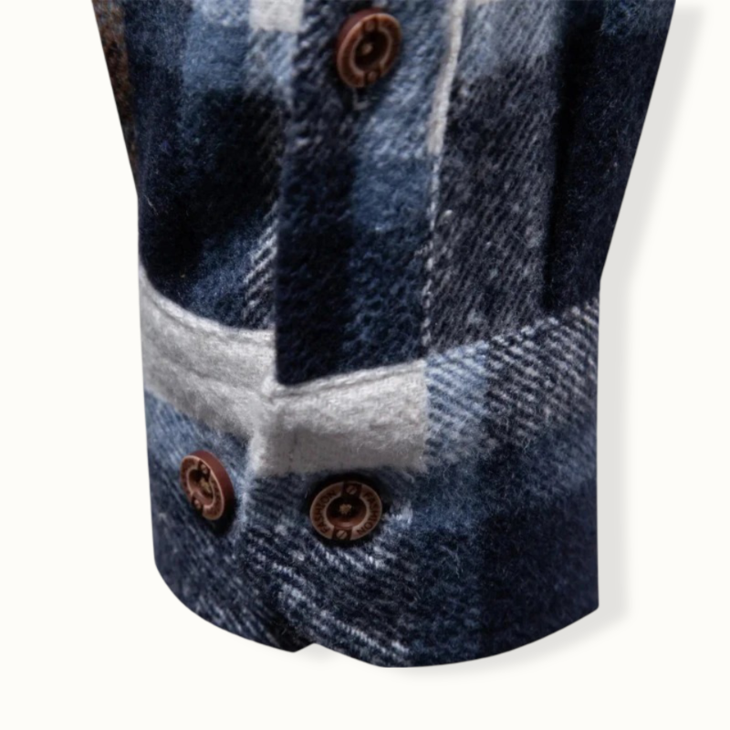 Lore Plaid Double Pocket Button Up