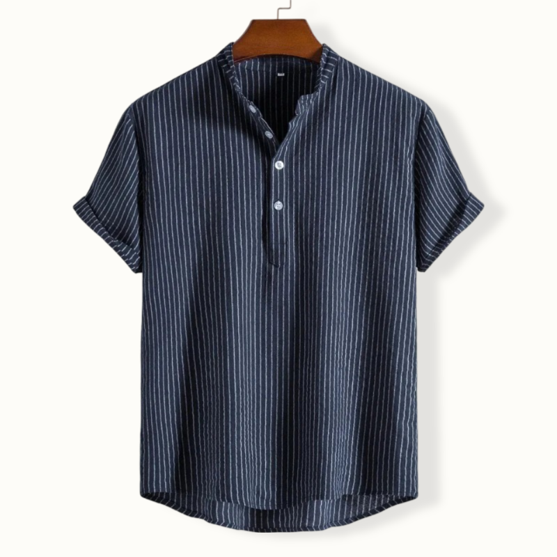 Chichester Striped Linen Polo