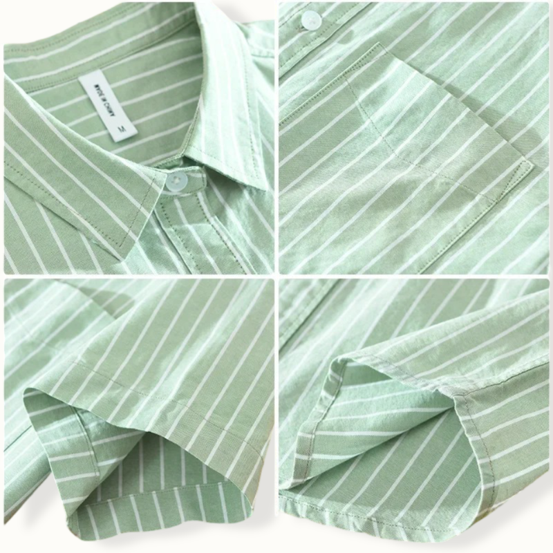 Tallinn Striped Turn Down Button Up