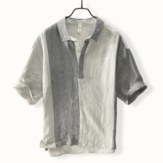 Iberia Stripe Panel Vintage Polo