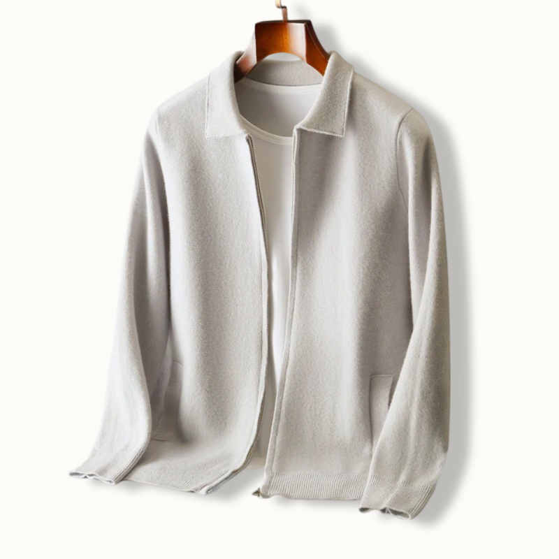 Luxe Cashmere Zip-Up Jacket