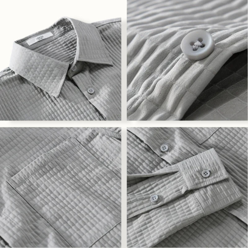 Odense Pleated Button Up
