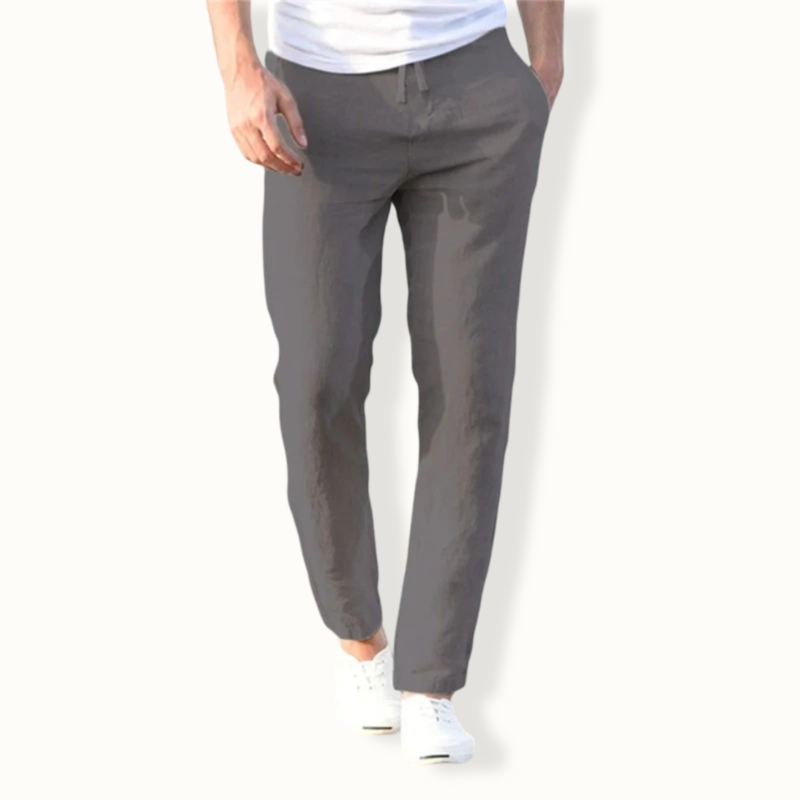 Lurnfeld	Solid Color Linen Pants