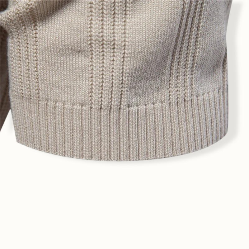 Calais Ribbed Knit Polo