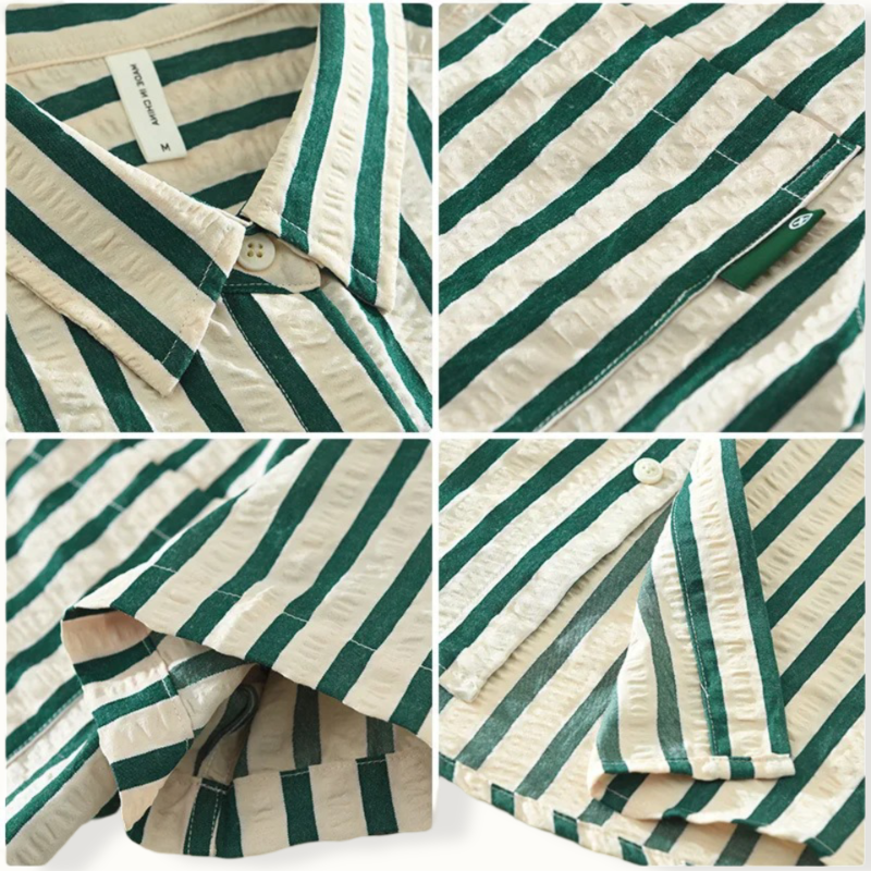 Mustla Striped Button Up