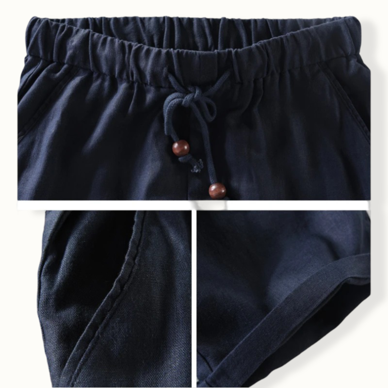 Metnitz Elastic Waist Linen Shorts