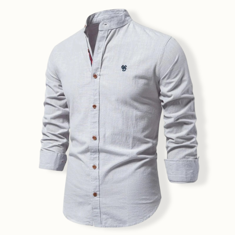 Fuiloro Band Collar Button Up