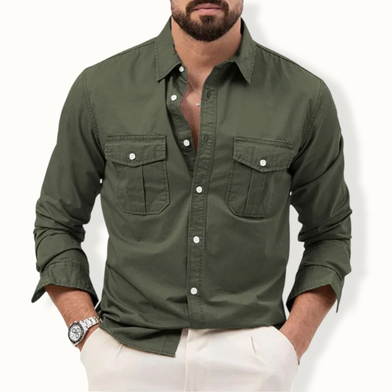 Lesotho Multi Pocket Button Lapel Polo