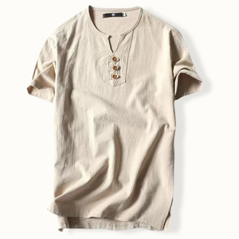 Sunderland Linen V Neck Shirt