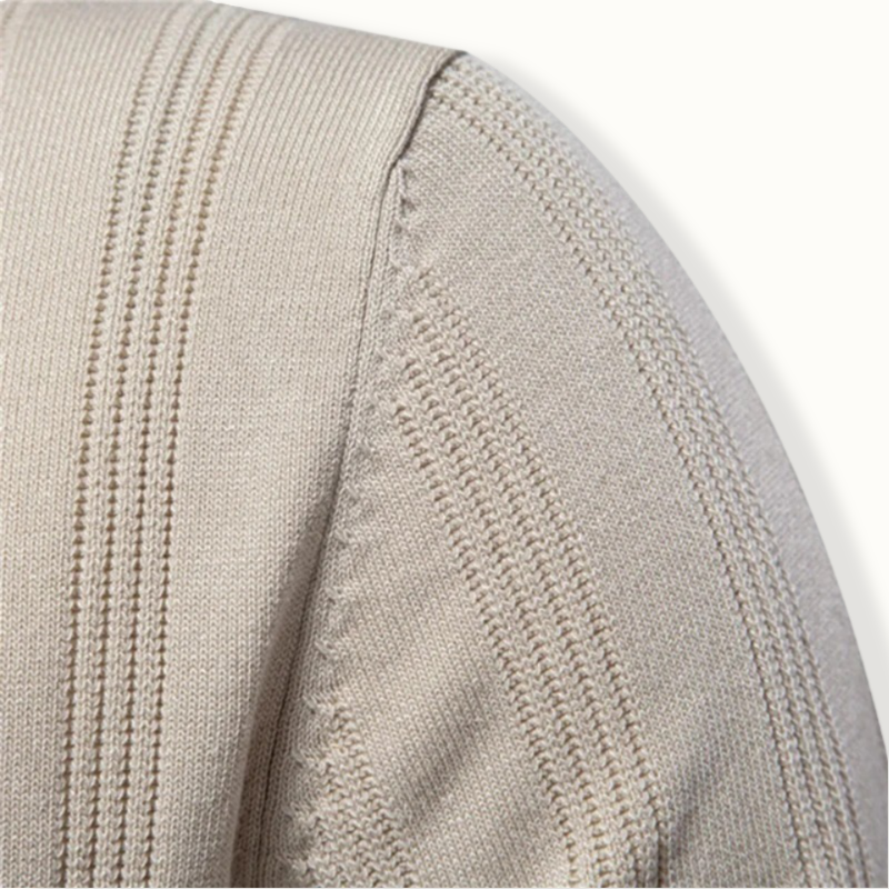 Calais Ribbed Knit Polo