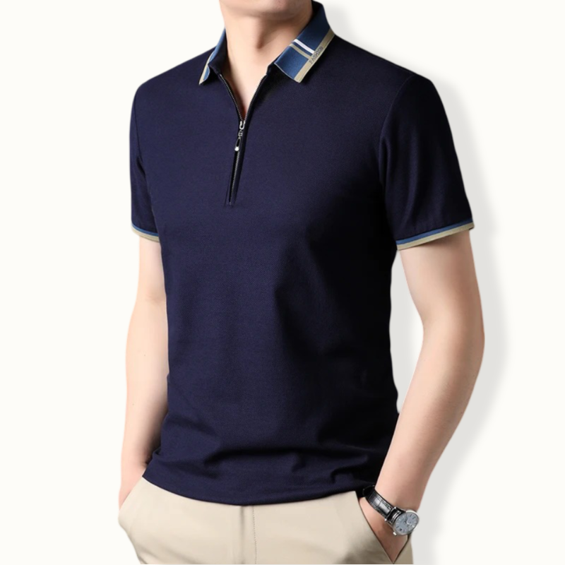 Tunis Slim Fit Zipped Polo