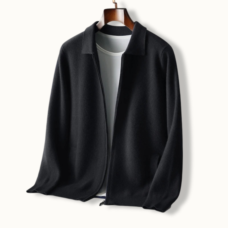 Luxe Cashmere Zip-Up Jacket
