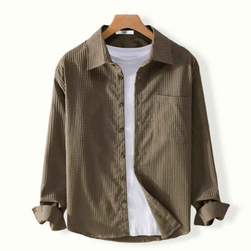 Odense Pleated Button Up