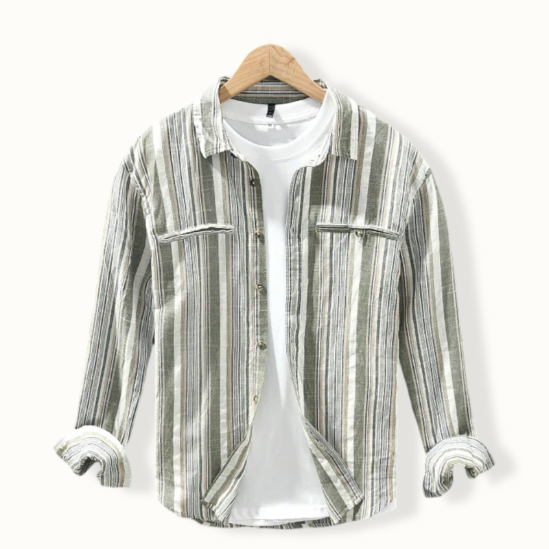 Dushanbe Double Pocket Linen Button Up