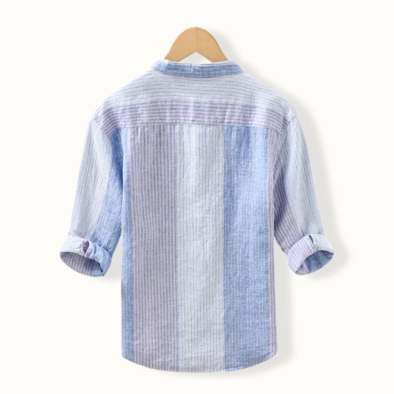 Traun Stripe Linen Button Up