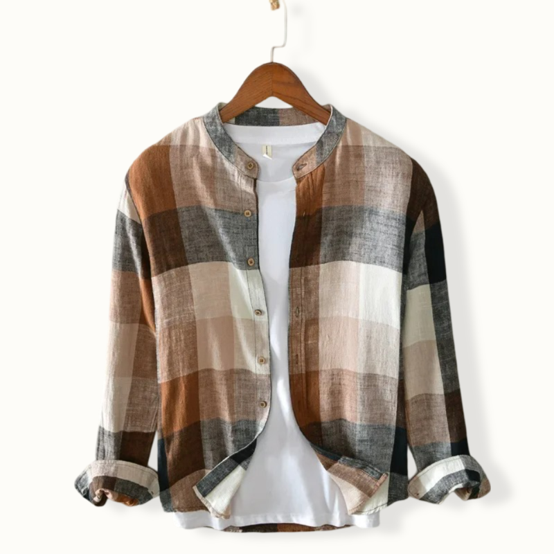 Innsbruck Plaid Turn Down Button Up