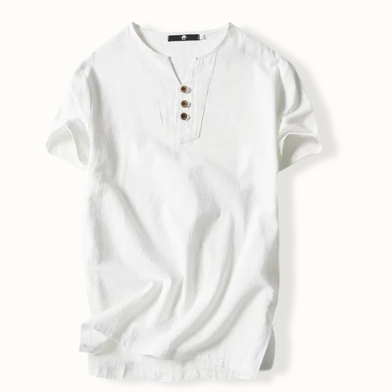Sunderland Linen V Neck Shirt