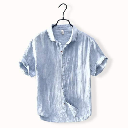 Dakar Casual Short Sleeve Linen Button Up