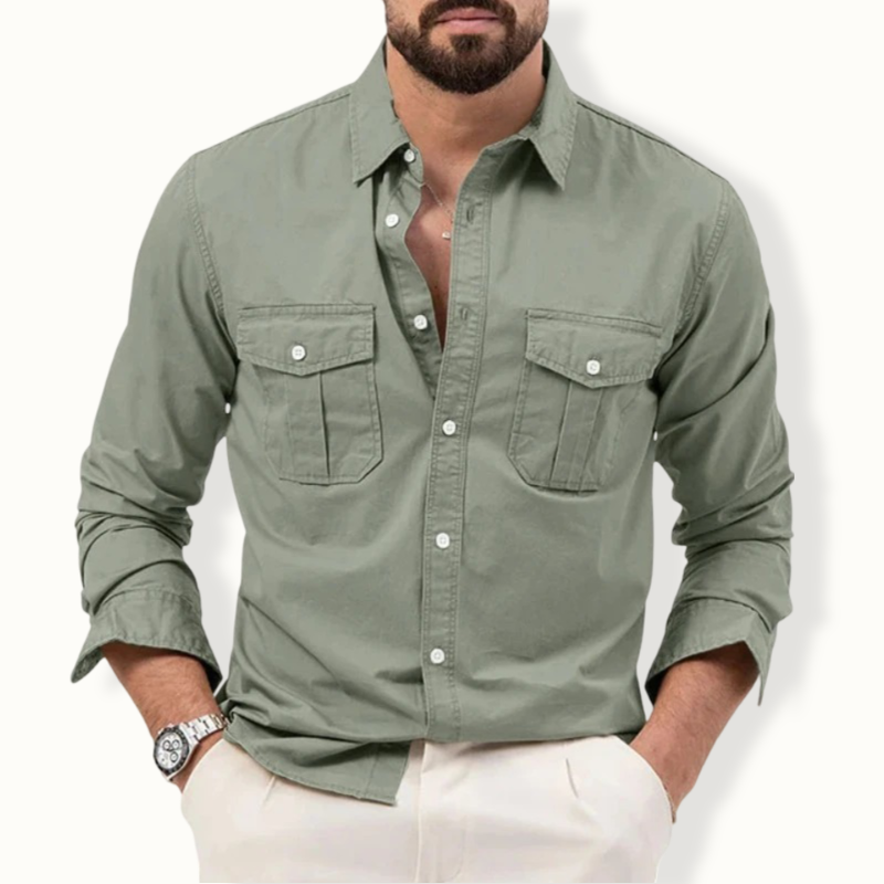 Lesotho Multi Pocket Button Lapel Polo