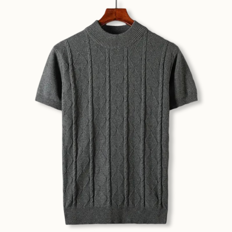Jackson Diamond-Knit Cotton Shirt
