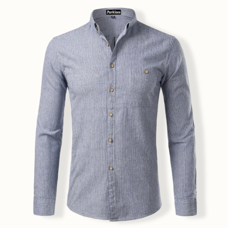 Tashkent Striped Long-sleeve Button Up