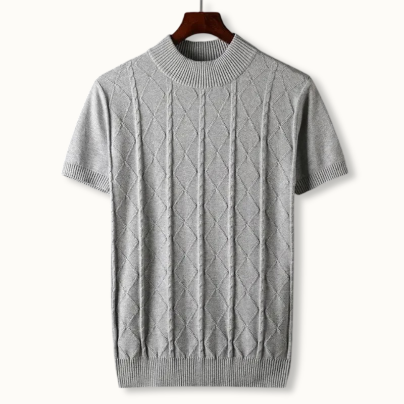 Jackson Diamond-Knit Cotton Shirt