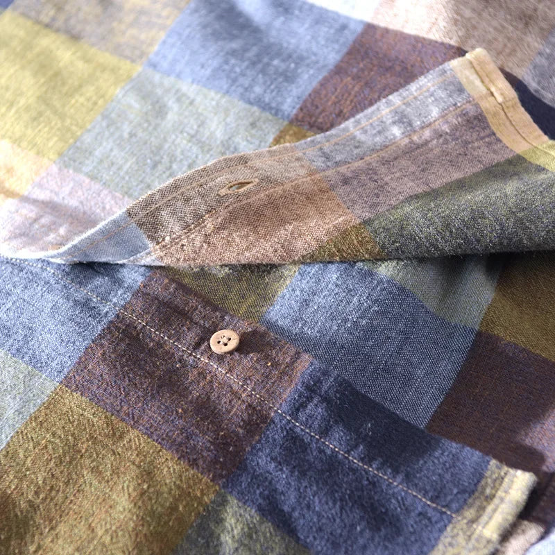 Innsbruck Plaid Turn Down Button Up