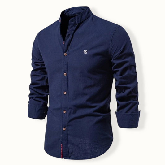 Fuiloro Band Collar Button Up