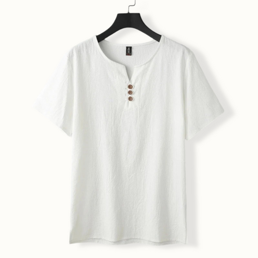 Warsaw Oversized Linen Button T-Shirt