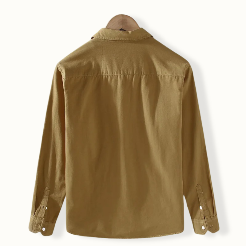Quito Patchwork Lapel Button Up