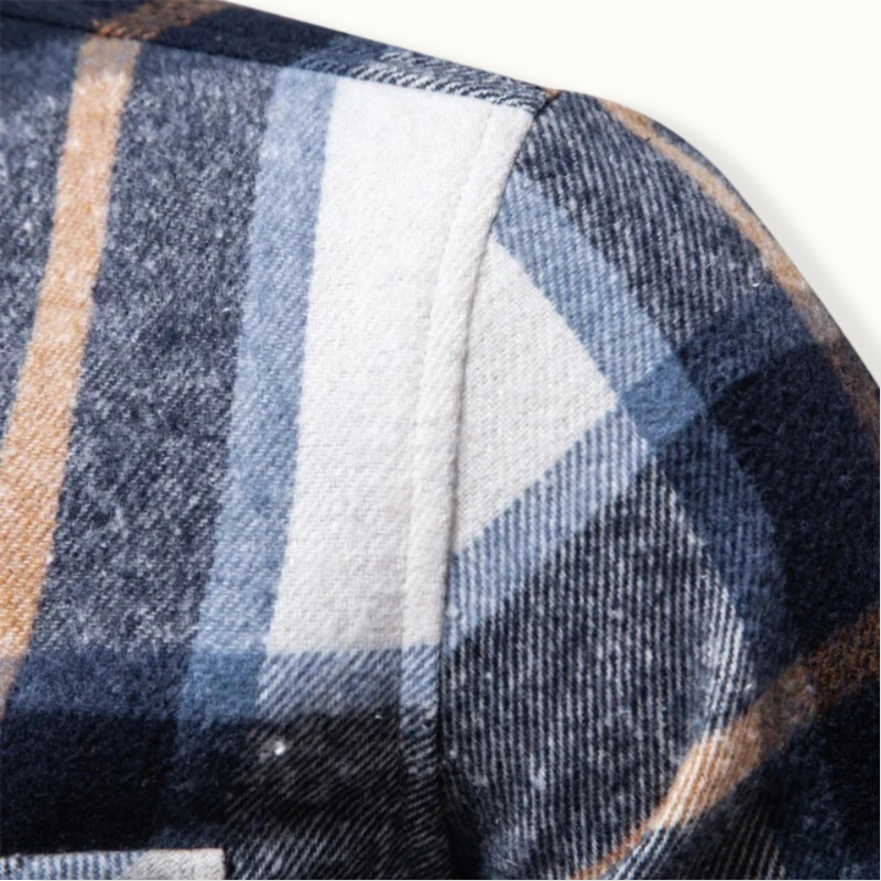 Lore Plaid Double Pocket Button Up