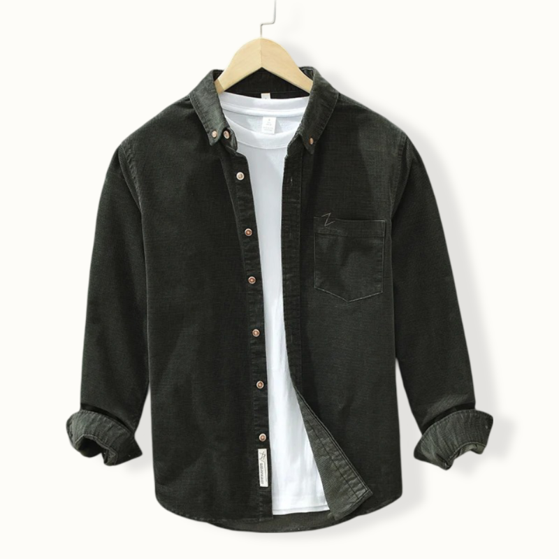 Damascus Long Sleeve Corduroy Button Up
