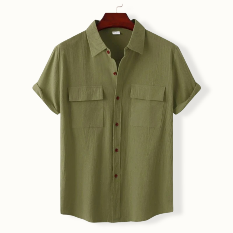 Celestus Button Up Polo with 2 Pockets