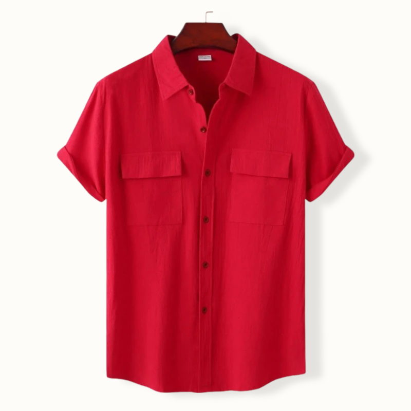 Celestus Button Up Polo with 2 Pockets