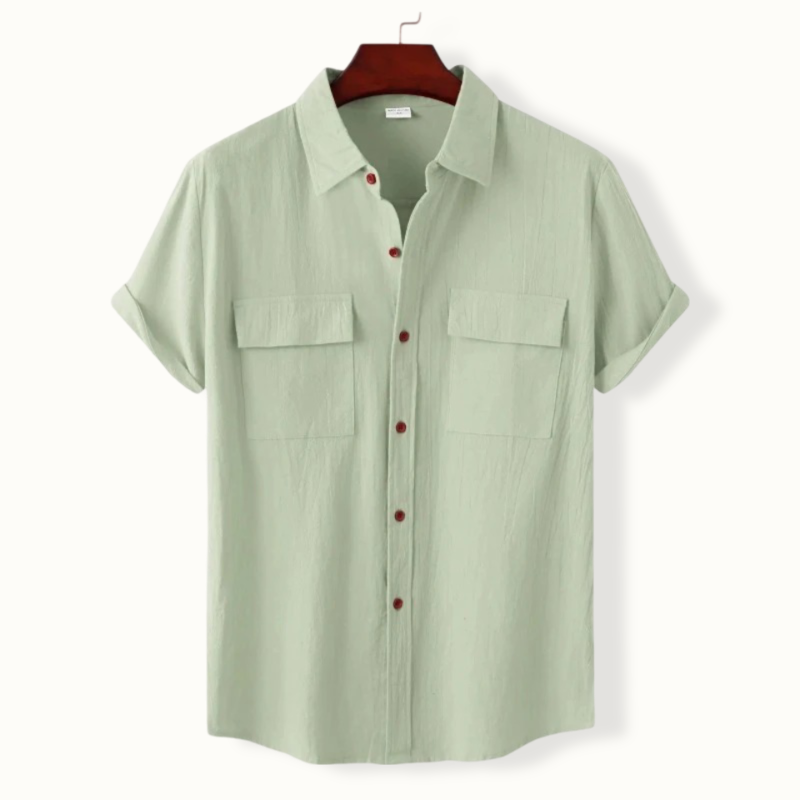 Celestus Button Up Polo with 2 Pockets
