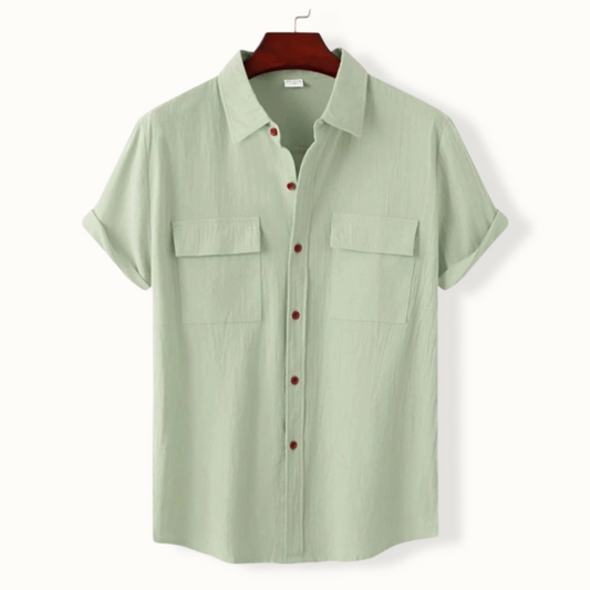 Celestus Button Up Polo with 2 Pockets