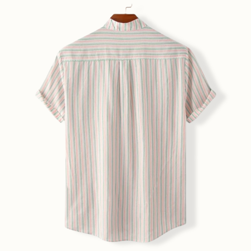 Honiara Round Collar Buttoned Shirt
