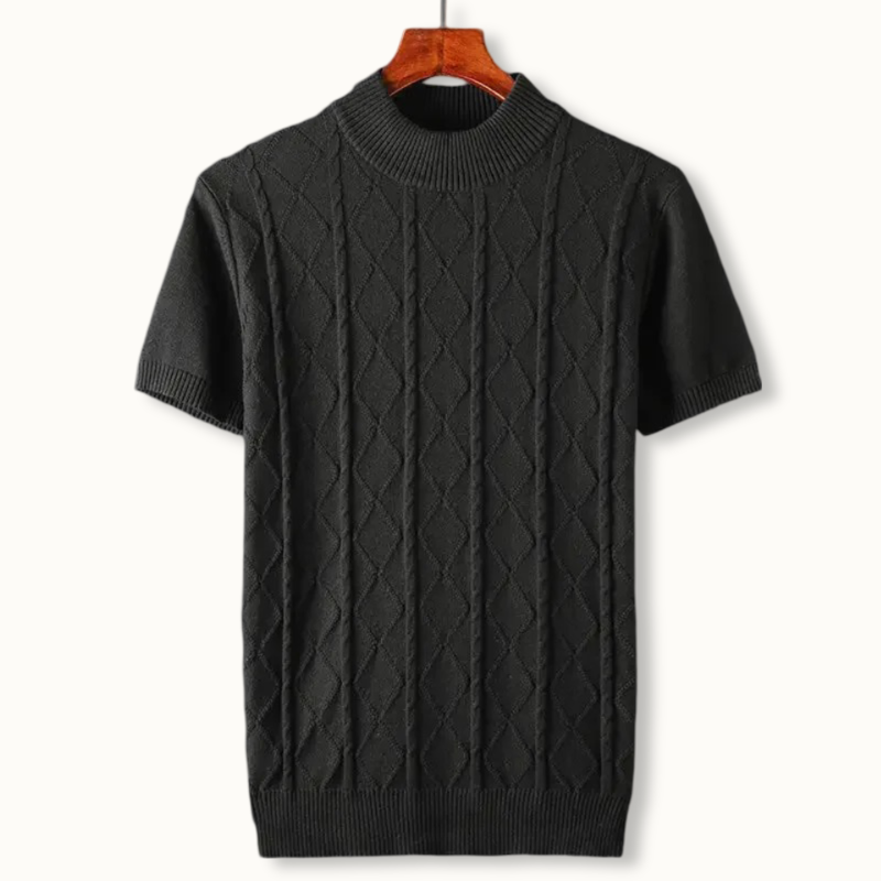 Jackson Diamond-Knit Cotton Shirt