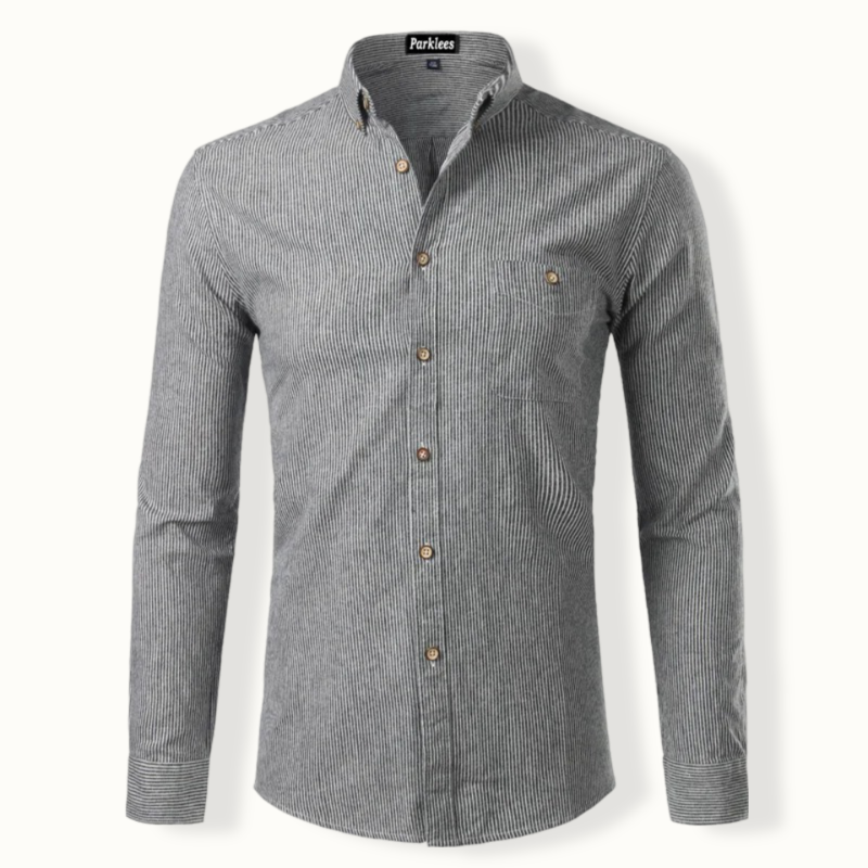 Tashkent Striped Long-sleeve Button Up
