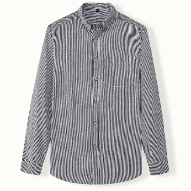 Tashkent Striped Long-sleeve Button Up