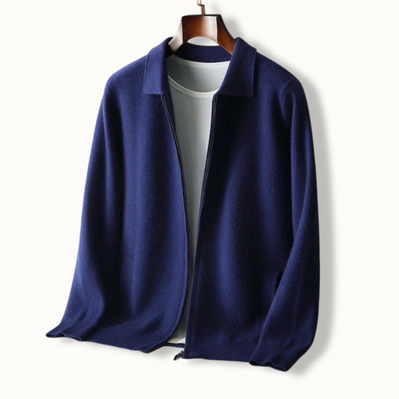 Luxe Cashmere Zip-Up Jacket